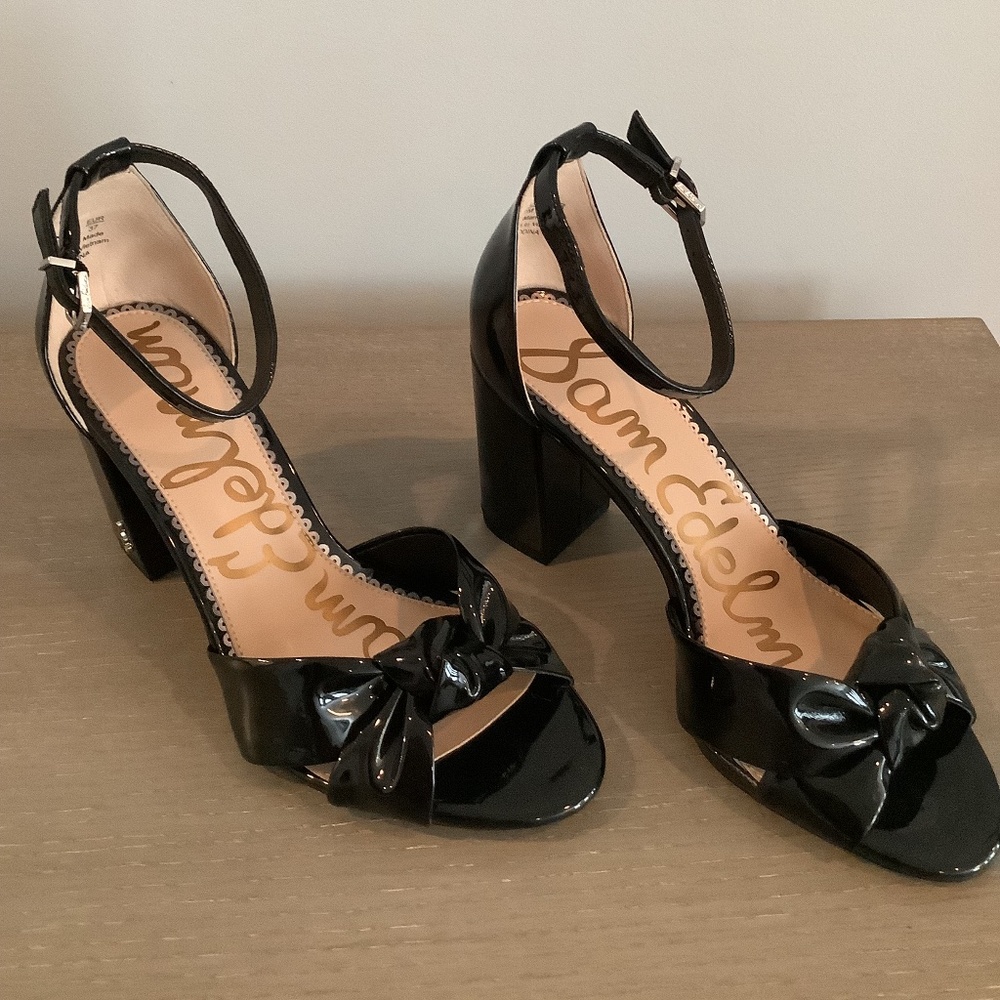 Sam Edelman ankle strap, block heel, sandal